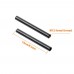 15mm Rods -15cm 6inch Long (M12-15cm) Aluminum Alloy Rail Rod for 15mm Shoulder Rig Rod Support Rail System Shoulder Rig DSLR Rig Stabilizer Black (Pack of 2)