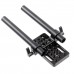 15mm Rods 10" 15mm Rail Rods (M12-25cm) Aluminum Alloy for 15mm Rig Rail System Shouder Rig (Pack of 2)