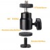 Camera Clamp Mount, Ball Head Clamp Magic Arm Super Clamp w/ 1/4"-20 Thread Hot Shoe Adapter For GPS Phone LCD/DV Monitor, LED Lights, Flash Light, Microphone and More