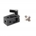 15mm Rod Clamp with 1/4 Male Screw and Female 1/4" Thread for Magic Arm, Audio Recorder, Led Lights, Monitors, Microphones