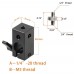 15mm Rod Clamp with 1/4 Male Screw and Female 1/4" Thread for Magic Arm, Audio Recorder, Led Lights, Monitors, Microphones