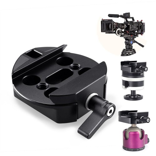 Quick Release Plate, Camera Tripod Mount Adapter for DJI Ronin-m Ronin MX 3-axis Handheld Gimbal Stabilizer Support JIB Crane,Tripod,UAV, Rails Slider, Rocker Arm, Photography Car etc.