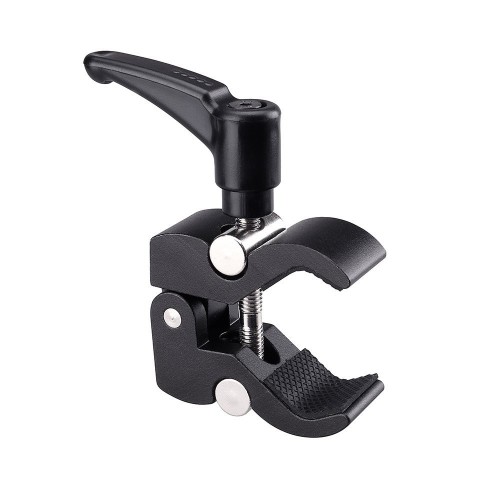 FOTYRIG Magic Arm Articulating Friction Arm Super Clamp Small Pliers Clip with Spring-loaded Adjustable Handle-knob & 1/4" 3/8" Thread for Led Flashlights, Video Monitors, Microphones