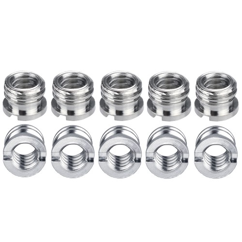 FOTYRIG Camera Convert Screw 1/4" to 3/8" Adapter Tripod Screw Adapter Thread Adapter Reducer Bushing Screw for Camera Tripod Ballhead Mount Monopod DSLR SLR (10 packs)