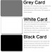 White Balance Card, Photograph Grey Card 18% Exposure for Photography, Video, DSLR and Film Premium Exposure Card Set, Black White 3"x2"