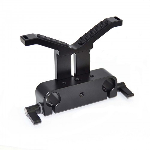 FOTYRIG 15mm Long Lens Support Bracket Height Adjustable for Sony Canon BMCC BMPCC Telephoto Lens